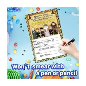 Tarjetas de invitación y sobres de Harry Potter 20_5