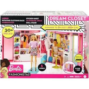 Barbie Armario de ensueño con más de 30 piezas armario de_6