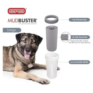 Dexas MudBuster Limpiador de patas de perro portátil_3