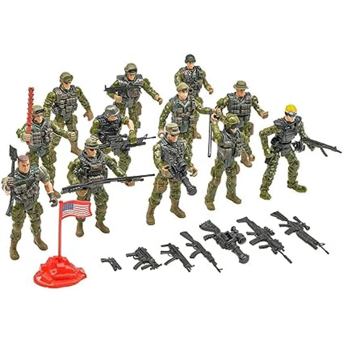 Figuras de acción de los hombres del ejército conjunto de_5