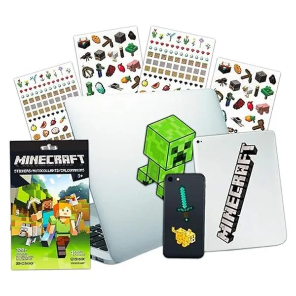 Minecraft Pegatinas para portátiles 10 unidades tamaño_1