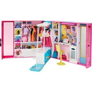 Barbie Armario de ensueño con más de 30 piezas armario de_1