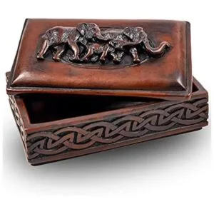 IYARA CRAFT Caja de almacenamiento de elefantes pequeños_1