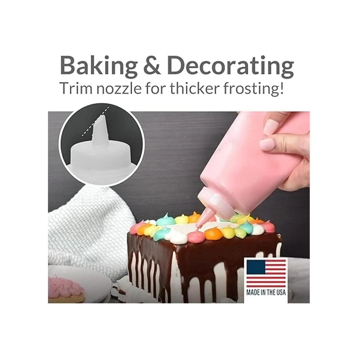 Pinnacle Mercantile Botellas de plástico para condimentos