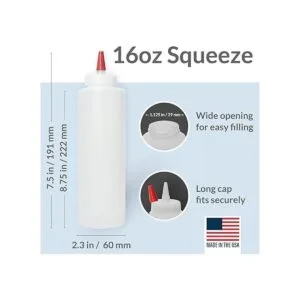 Pinnacle Mercantile Botellas de plástico para condimentos