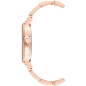 Nine West Reloj de pulsera acentuado de cristal para mujer_2