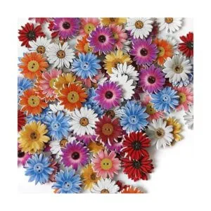 MSCFTFB 100 botones de madera en forma de flor de 1_4