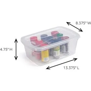 Rubbermaid Cleverstore Recipientes de plástico apilables_2