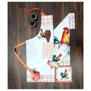 Amour Infini Delantal estampado 100 algodón diseño_6