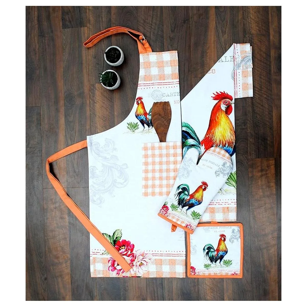 Amour Infini Delantal estampado 100 algodón diseño_6