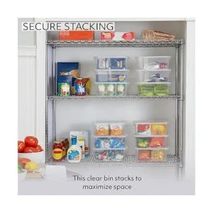 Rubbermaid Cleverstore Recipientes de plástico apilables_3