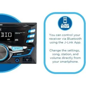 JENSEN MPR420 Receptor estéreo de auto doble DIN de 7_5