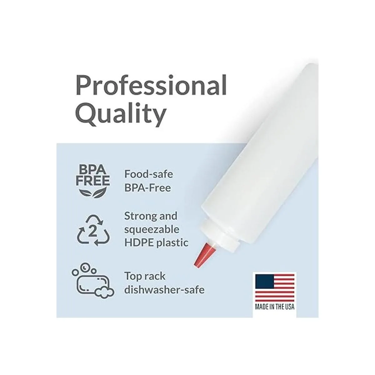 Pinnacle Mercantile Botellas de plástico para condimentos