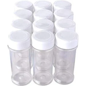 Paquete de 12 botellas de especias de plástico_3