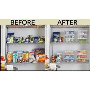 Rubbermaid Cleverstore Recipientes de plástico apilables_4