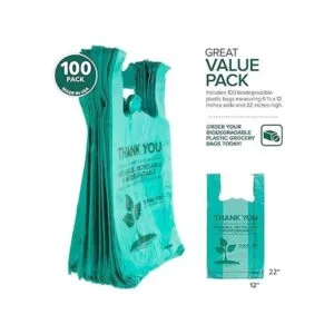 Stock Your Home Bolsas ecológicas para comestibles 100