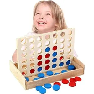 Juego de mesa de madera 4 en una fila plegable con 4_1
