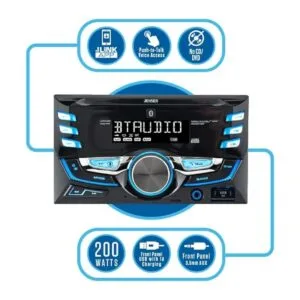 JENSEN MPR420 Receptor estéreo de auto doble DIN de 7_3