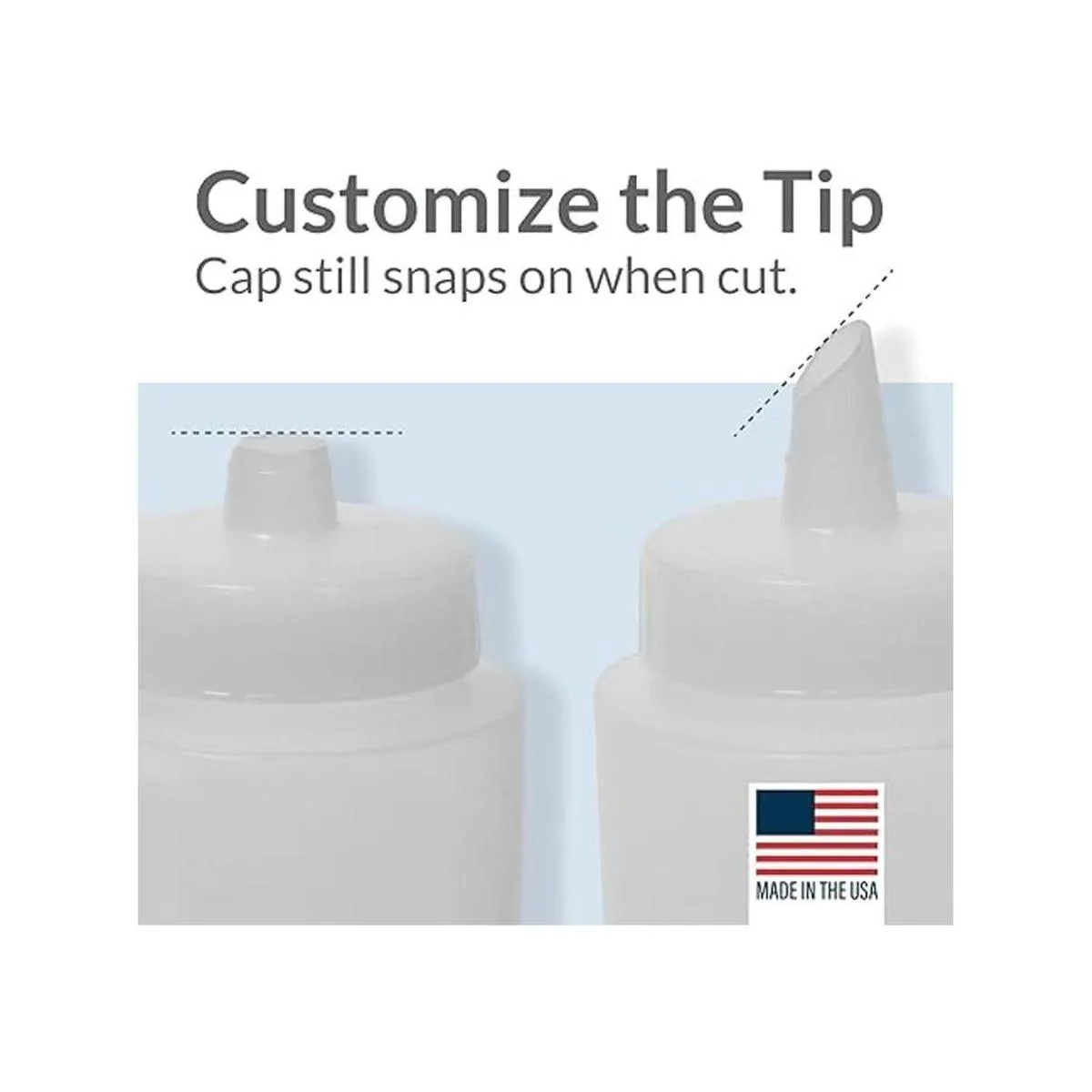 Pinnacle Mercantile Botellas de plástico para condimentos