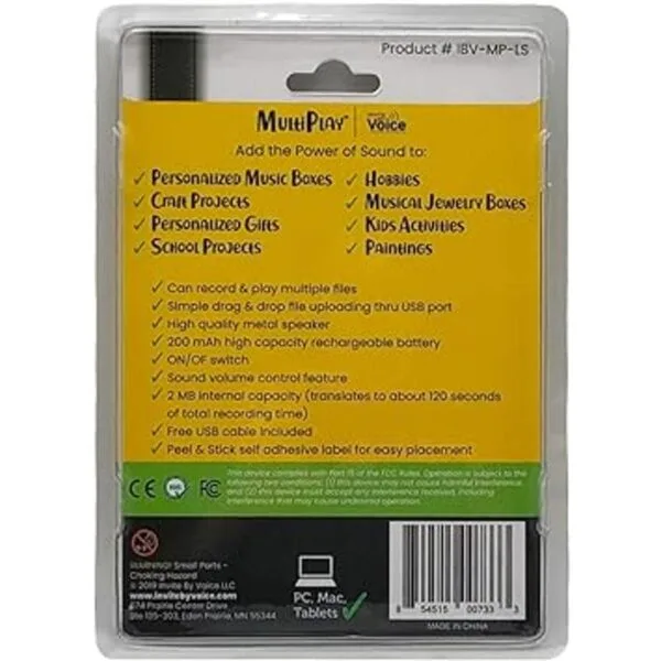 Chip de sonido grabable activado por luz multiPlay Graba_4