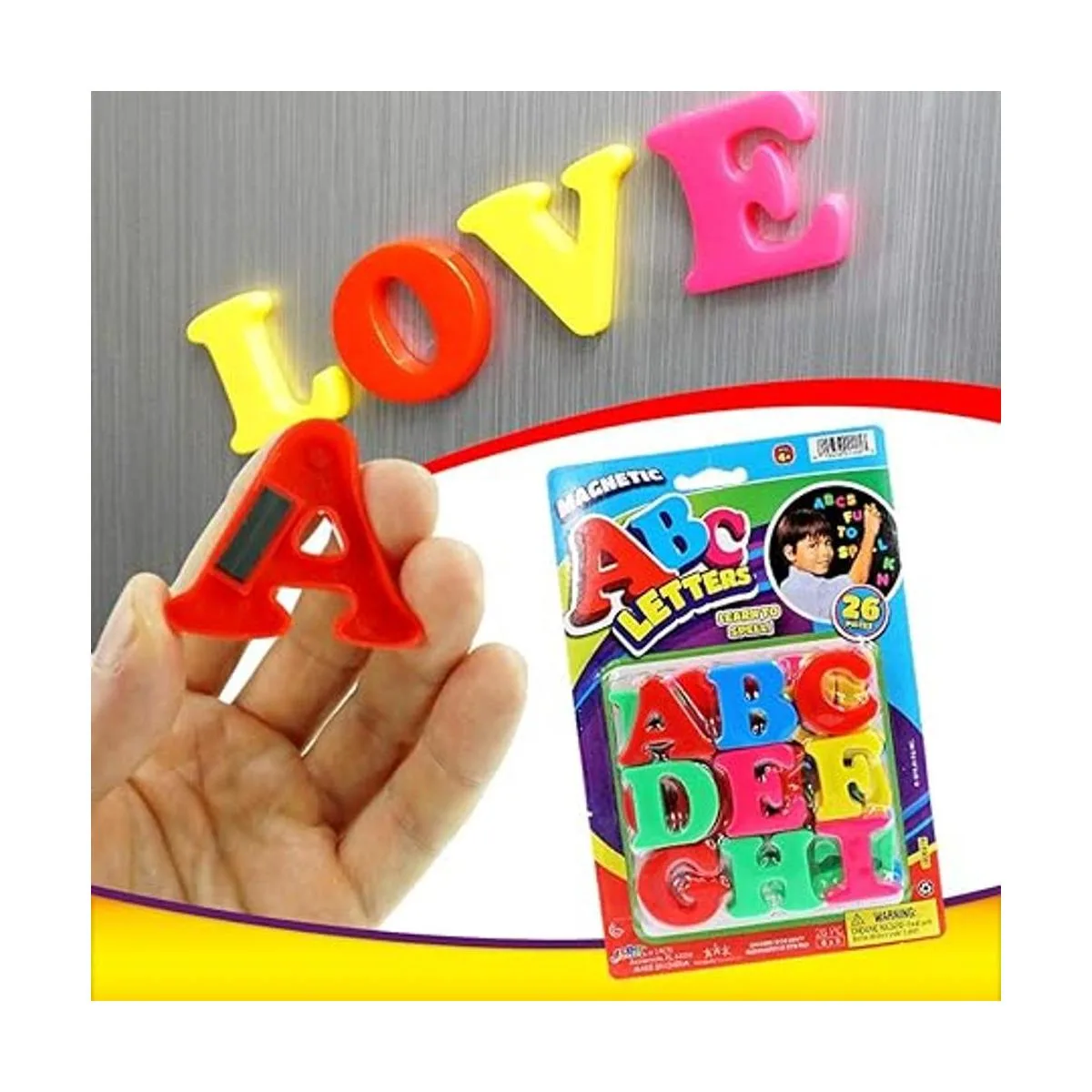 JARU ABC Paquete de letras magnéticas para fiestas 1