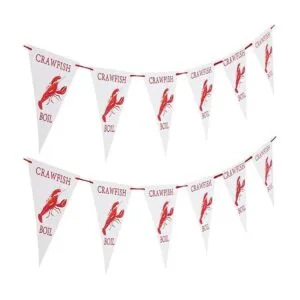 Banner de 10.2 ft diseño de cangrejo de cangrejos Mardi