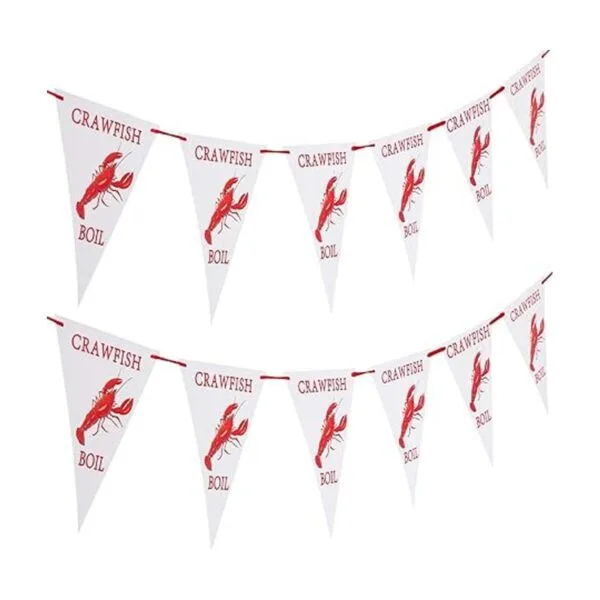 Banner de 10.2 ft diseño de cangrejo de cangrejos Mardi