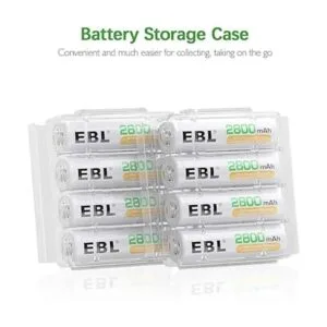 EBL Baterías AA recargables de 2800 mAh paquete de 8 y 8_2