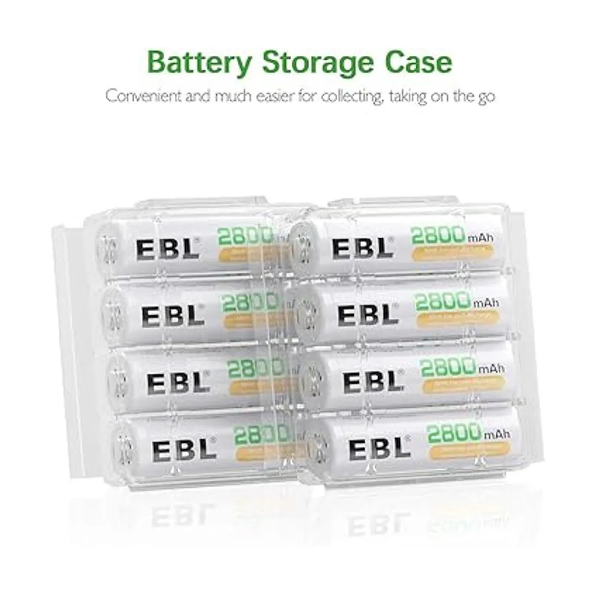 EBL Baterías AA recargables de 2800 mAh paquete de 8 y 8_2