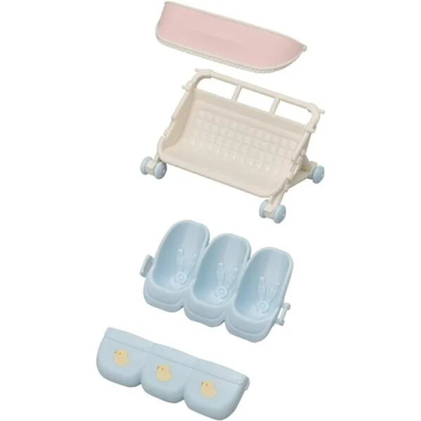 Calico Critters Cochecito triplete accesorio para bebés_3