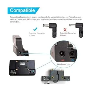 Adaptador de corriente para vehículo Sirius XM 5V_2