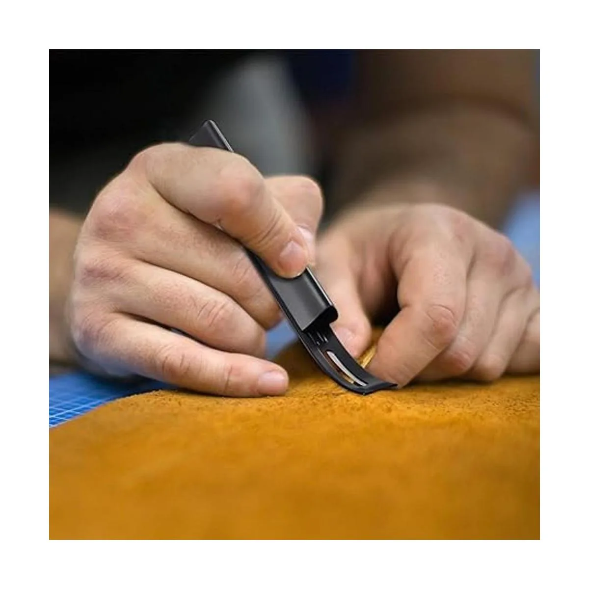 Kit de herramientas de corte de cuero de metal y biselador