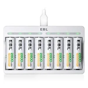 EBL Baterías AA recargables de 2800 mAh paquete de 8 y 8_1