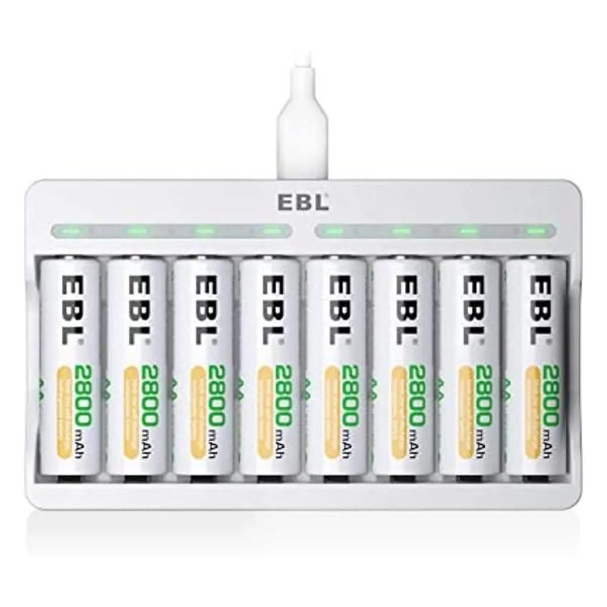 EBL Baterías AA recargables de 2800 mAh paquete de 8 y 8_1
