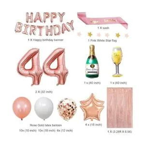 Fancy Partyshop Decoración de 44 cumpleaños Bandera y_2
