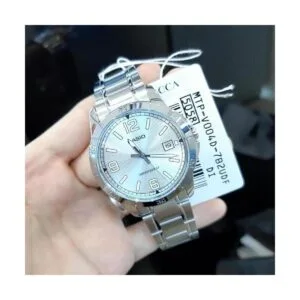 MTPV004D7B2 Reloj analógico de acero inoxidable con