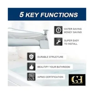 Gold Hao The Bathroom Boquilla universal sin cordones con