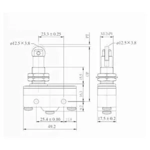 Microinterruptor para Honeywell 15A 250V rodillo émbolo_4