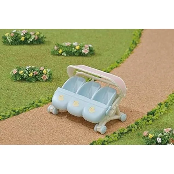 Calico Critters Cochecito triplete accesorio para bebés_4