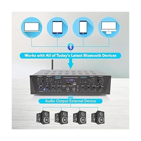 Amplificador Bluetooth inalámbrico de karaoke de 500 W 4_4