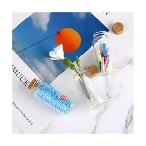 JIUYUE 55 botellas pequeñas de corcho de vidrio de 1.0 fl_4