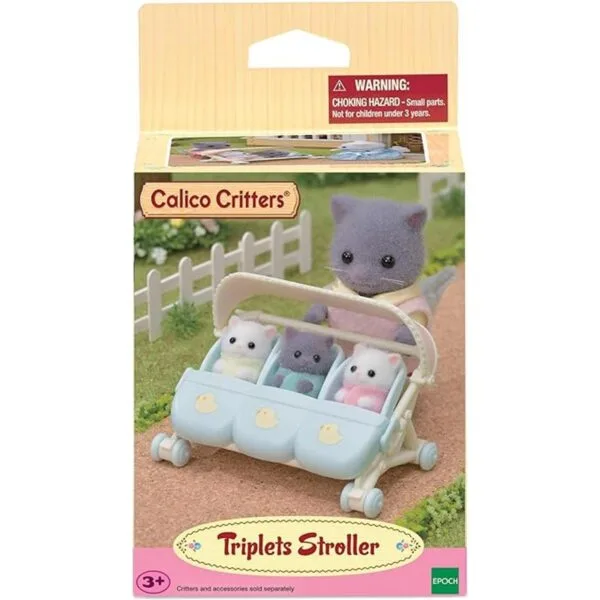Calico Critters Cochecito triplete accesorio para bebés_2