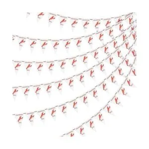 Banner de 10.2 ft diseño de cangrejo de cangrejos Mardi