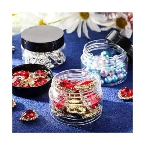 36 tarros de plástico redondos transparentes a prueba de_4