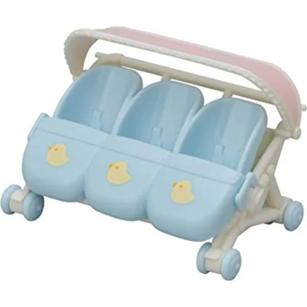 Calico Critters Cochecito triplete accesorio para bebés_1