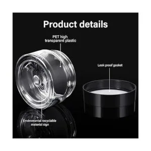 36 tarros de plástico redondos transparentes a prueba de_2