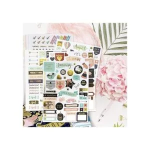 Pegatinas estéticas para planificador de lámina dorada_6