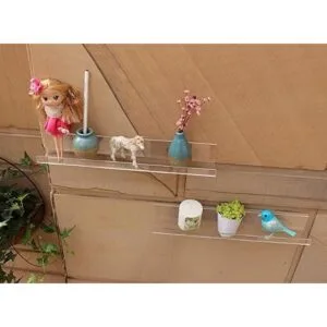 Estantes flotantes de acrílico para niños calcomanías