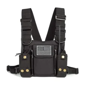 Funda de hombro para radio con soporte para arnés de_1