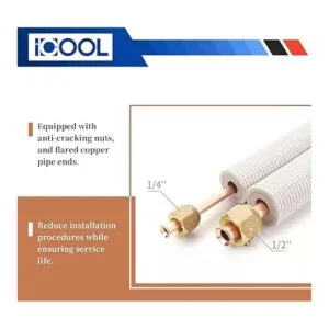 ICOOL Mini juego de líneas divididas de 16 pies 14